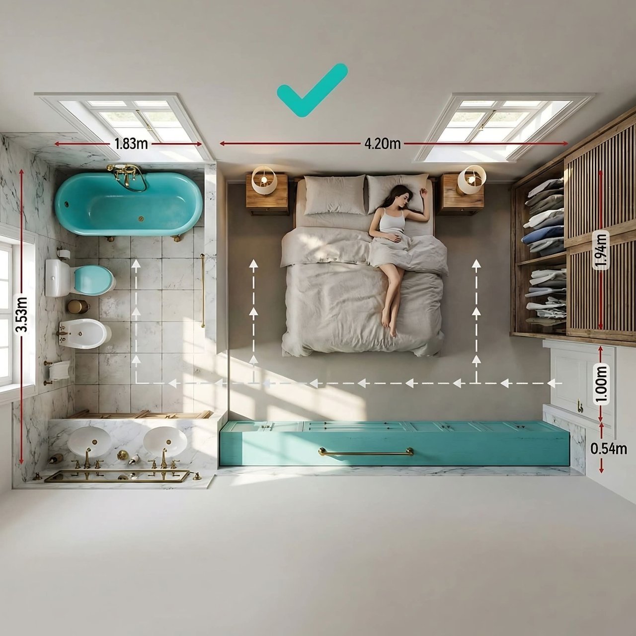 ออกแบบ Master Suite สไตล์ Open-Concept ในเกาะสมุย: เปลี่ยนห้องนอนเป็นสปาสุดหรู