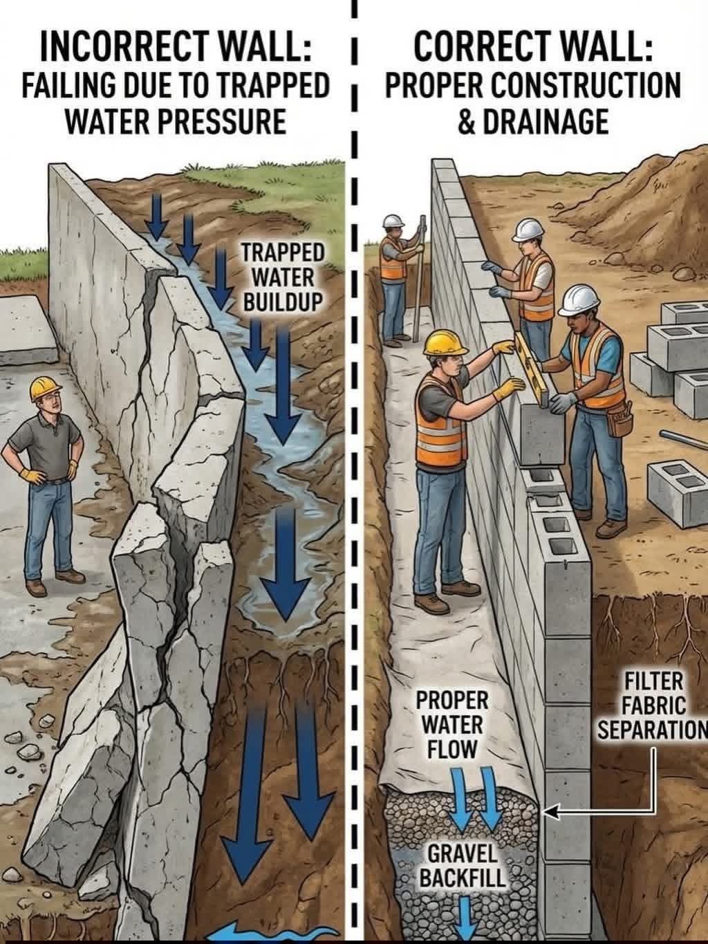 กำแพงกันดิน เกาะสมุย: ทำไมระบบระบายน้ำถึงสำคัญกว่าความหนาคอนกรีต?