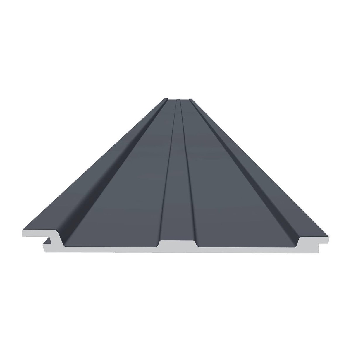 แผ่นหลังคา VG รุ่น Snow Roof ขนาด 26.7 x 300 ซม. สีเทา