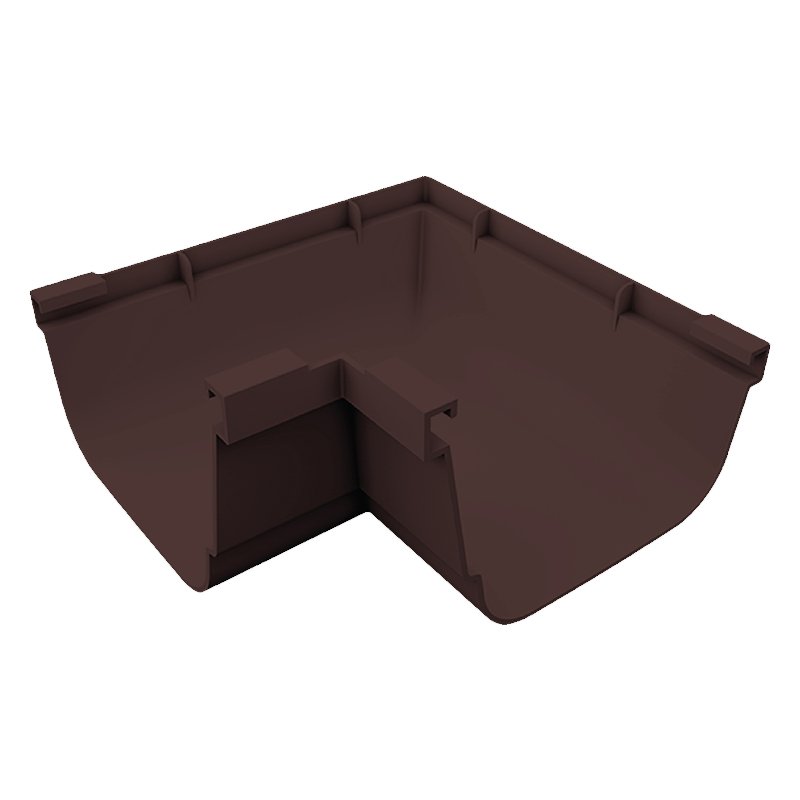 วีจี อีซี่ ตัวต่อราง 90 องศา มุมใน VG รุ่น EZY ขนาด 20.54 x 20.54 x 11 ซม. สีน้ำตาล