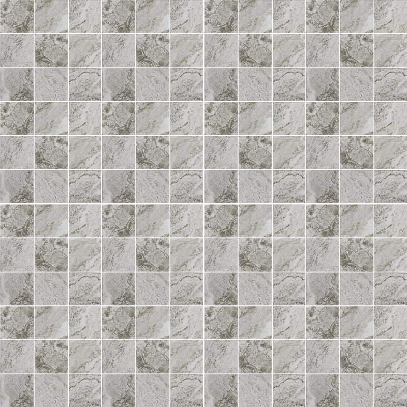 กระเบื้องโมเสก COTTO รุ่น 4SR1 ไฮด์อเวย์อัลไพน์ ขนาด 12 x 12 นิ้ว สีเทาอ่อน