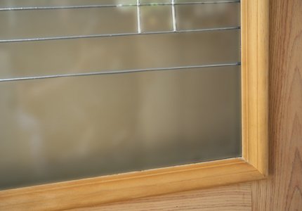 ประตูกระจกนิรภัยเต็มบาน วีเนียร์สัก LeoDoor-Duo ลาย 02 - รูปที่ 3