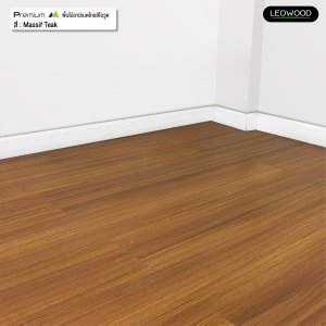 พื้นไม้ลามิเนตลีโอวูด หนา 8 มม. สี Massif Thai Teak - รูปที่ 4