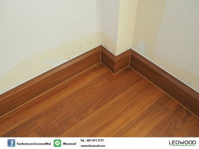 พื้นไม้ลามิเนตลีโอวูด หนา 12 มม. สี Trendy Teak - รูปที่ 7