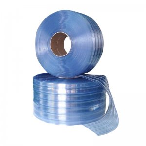 ม่านพลาสติกริ้ว กันกระแทก หนา 2 มม. (ตัดขายเป็นเมตร) KASSA รุ่น DBR200LB ขนาด 20 ซม. สีใส