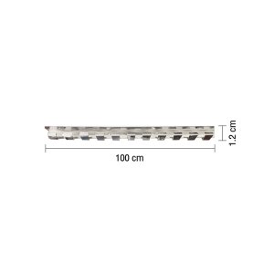 รางสำหรับม่านพลาสติกริ้ว KASSA รุ่น EU Design EU15 สีสเตนเลส - รูปที่ 2
