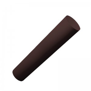 วีจี ท่อกลมสำหรับรางน้ำรุ่น VG รุ่น EZY & PRIMO ขนาด 300 x 7.67 x 7.67 ซม. สีน้ำตาล