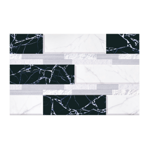 กระเบื้องผนัง KASSA รุ่น KS-VNW016 กาตาร์ ขนาด 10 x 16 นิ้ว (กล่อง 10 แผ่น) สีขาว - ดำ - รูปที่ 5