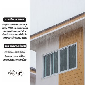 หน้าต่างอะลูมิเนียม บานเลื่อน 4 ช่องพร้อมมุ้งลวด WINKING รุ่น WKALWWG ขนาด 180 x 110 ซม. สีขาว - รูปที่ 3