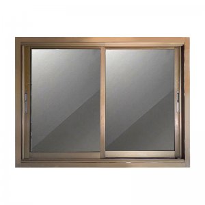 หน้าต่างอลูมิเนียมบานเลื่อน NK รุ่น 2 บานกระจกชา ขนาด 120 x 108.5 ซม.สีชา - รูปที่ 1