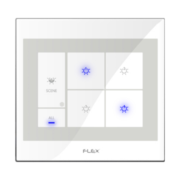FLX-FXA-5014-W 4On/Off 4Scenes All On/Off