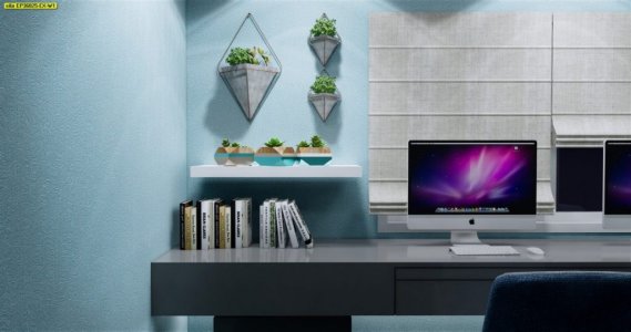 วอลเปเปอร์ติดผนังลายเรียบสีฟ้าขาว รหัส EP36025 - รูปที่ 2