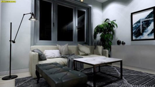 วอลเปเปอร์ติดผนังลายเรียบสีเทา รหัส EG990707 - รูปที่ 3