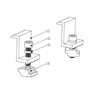 ยึดแผงโซลาร์ มั่นคง ปลอดภัย  ชุดจับยึดแผงสุดท้าย (เอ็นแคมป์ ) รุ่น ER-EC-ST40 สีเงิน - รูปที่ 2