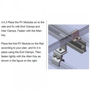 ยึดแผงโซลาร์ มั่นคง ปลอดภัย  ชุดจับยึดแผงสุดท้าย (เอ็นแคมป์ ) รุ่น ER-EC-ST40 สีเงิน - รูปที่ 1