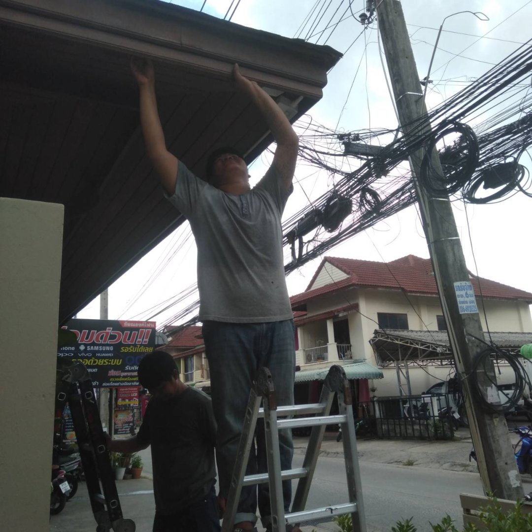 ติดตั้งกล้องวงจรปิดสำนักงานต่อวีซ่า คุณเมย์เฉวง (CCTV Installation for Visa Extension Office, Khun May Chaweng)